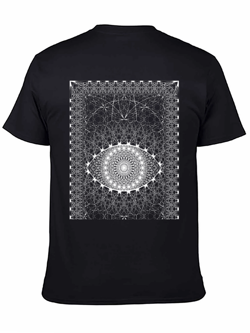 Abstract Eye Graphic Black T-Shirt