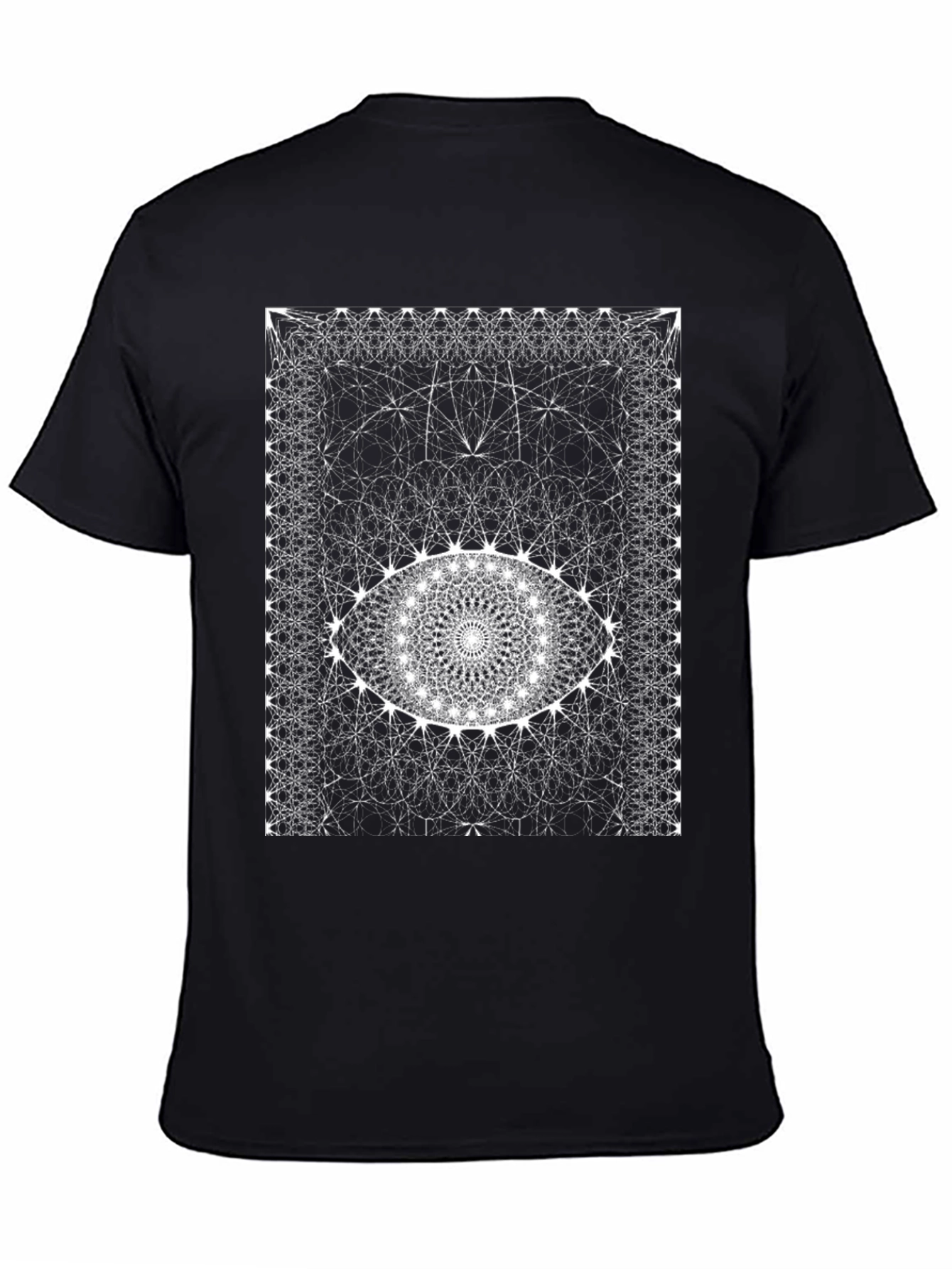 Abstract Eye Graphic Black T-Shirt