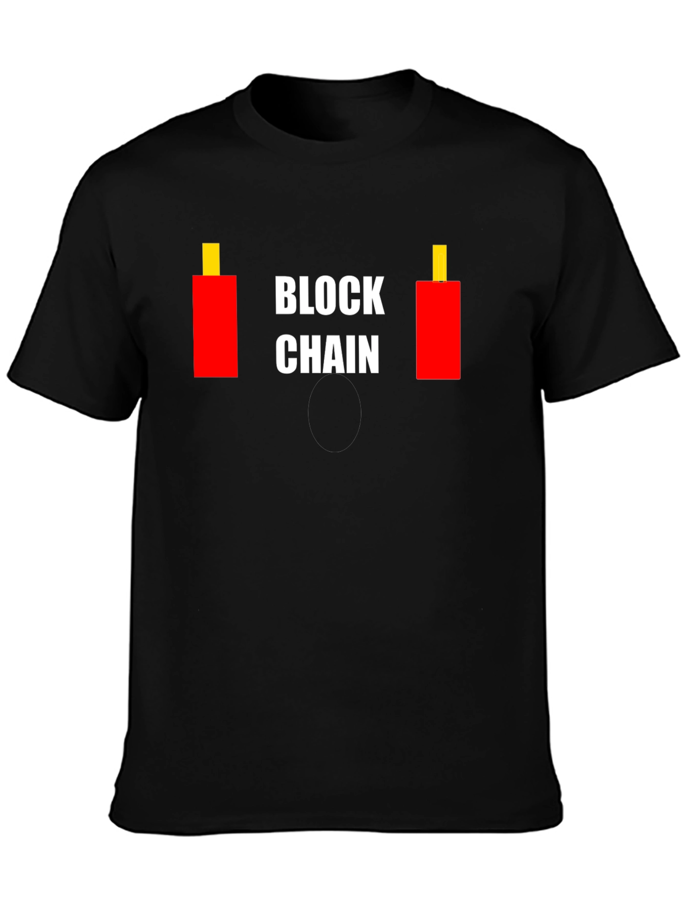 Blockchain Candlestick T-Shirt - Crypto Trading Tee