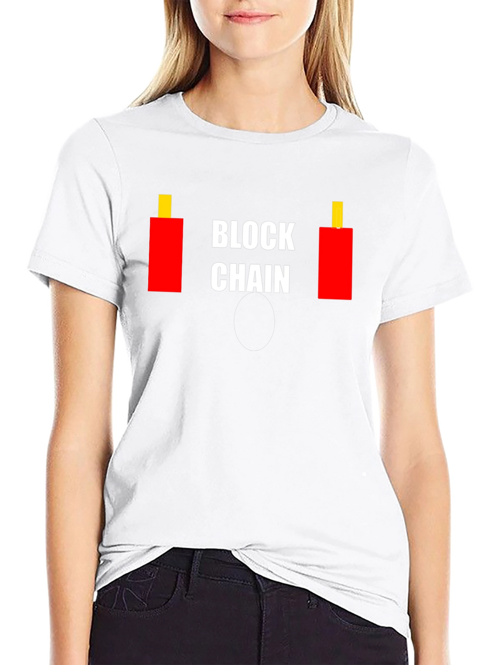Blockchain Candlestick T-Shirt - Crypto Trading Tee
