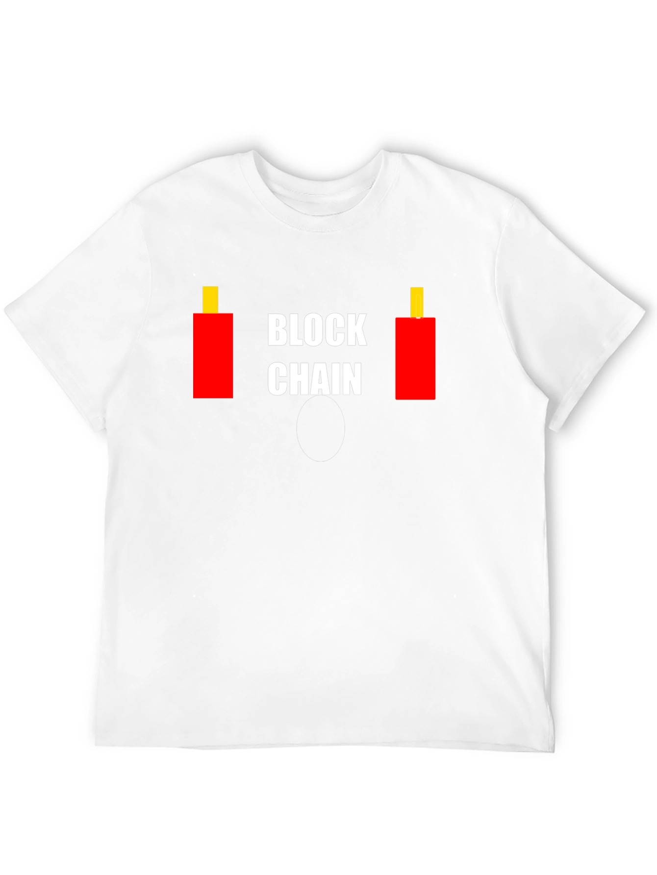 Blockchain Candlestick T-Shirt - Crypto Trading Tee