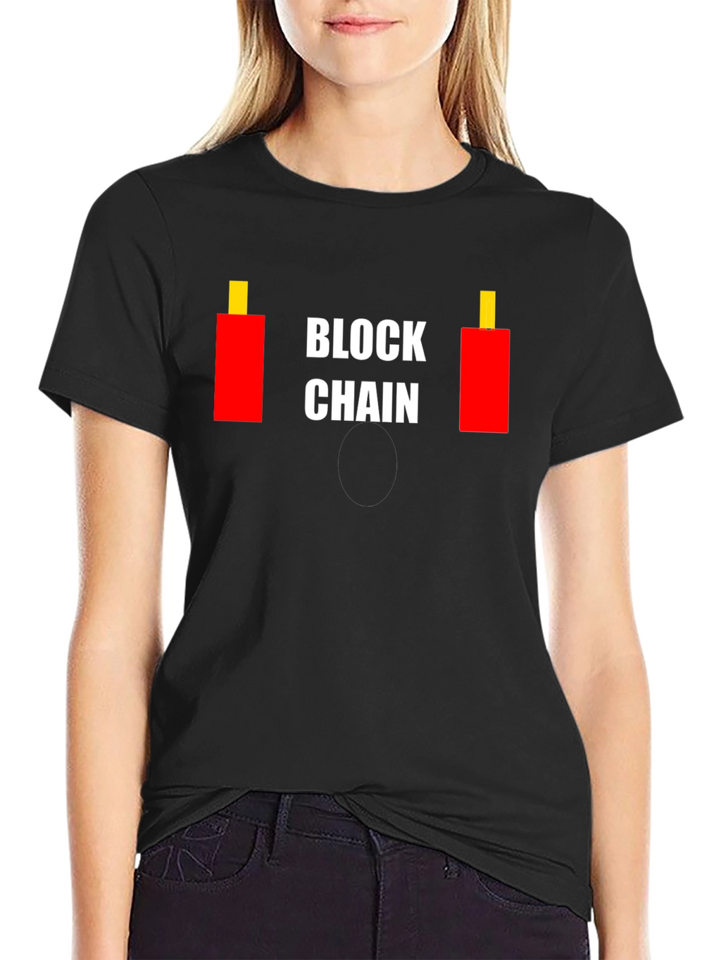 Blockchain Candlestick T-Shirt - Crypto Trading Tee