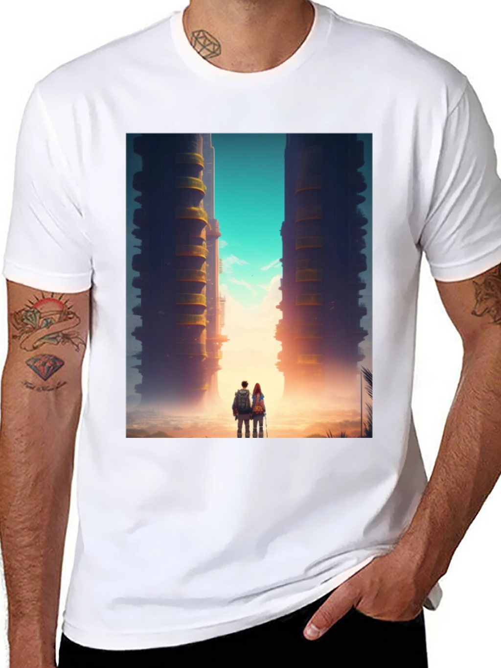 Architectural Art Black T-Shirt