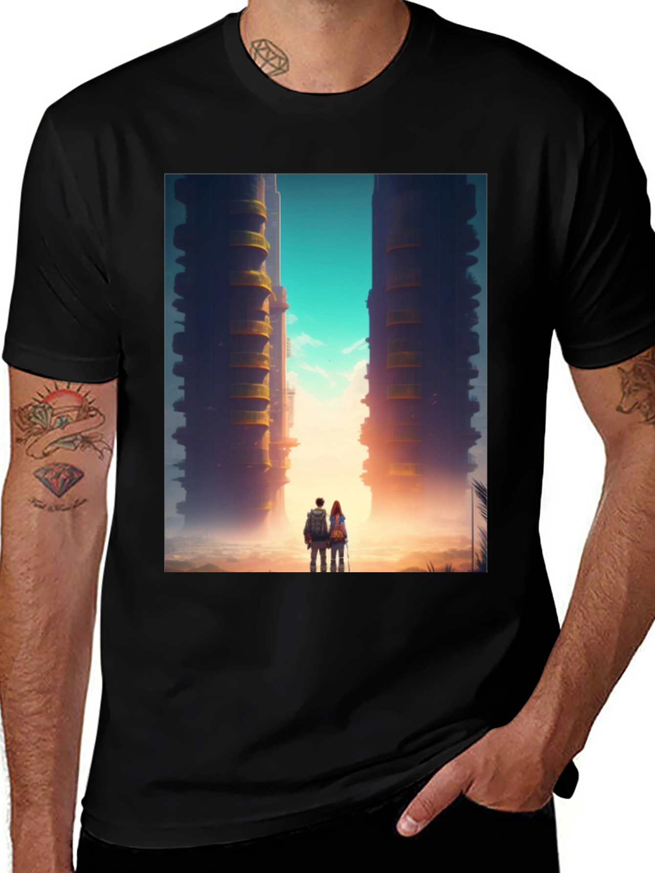 Architectural Art Black T-Shirt