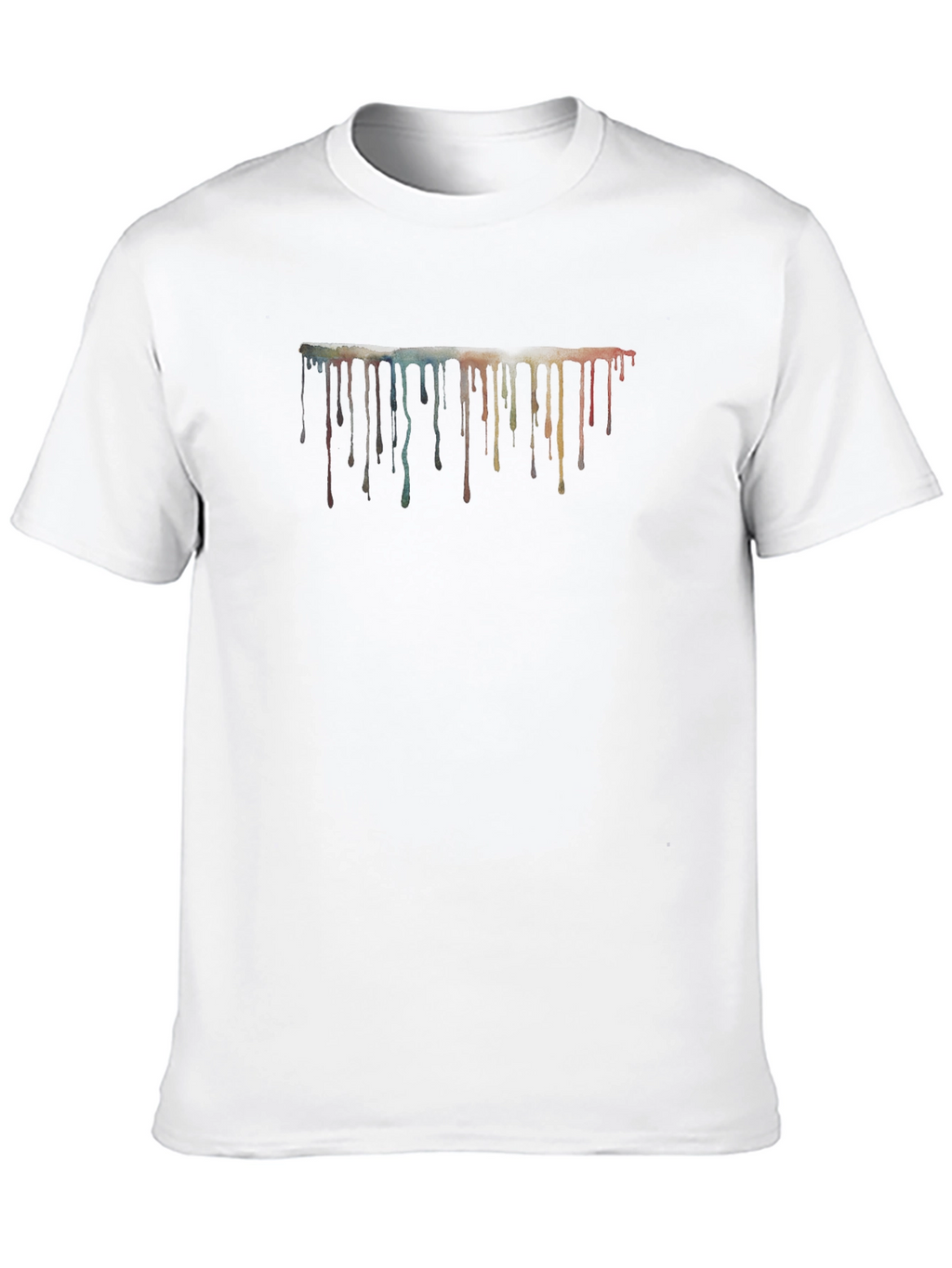 Abstract Paint Drip Graphic T-Shirt