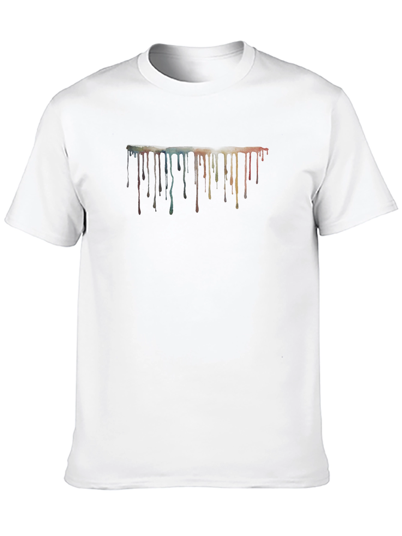 Abstract Paint Drip Graphic T-Shirt