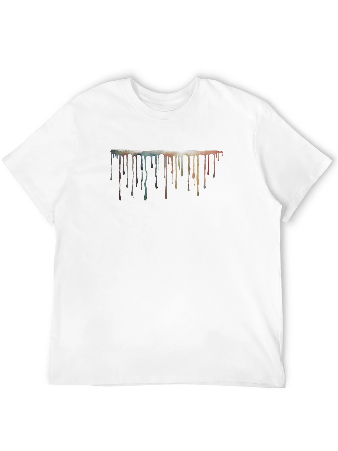 Abstract Paint Drip Graphic T-Shirt
