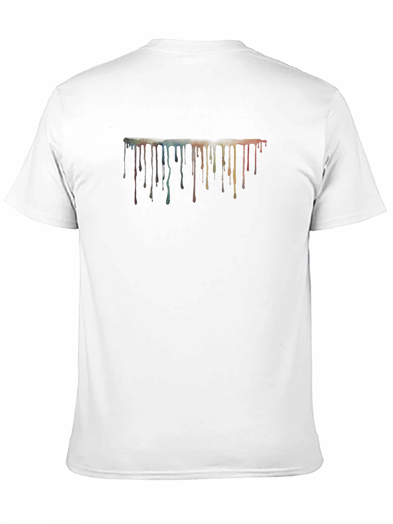Abstract Paint Drip Graphic T-Shirt