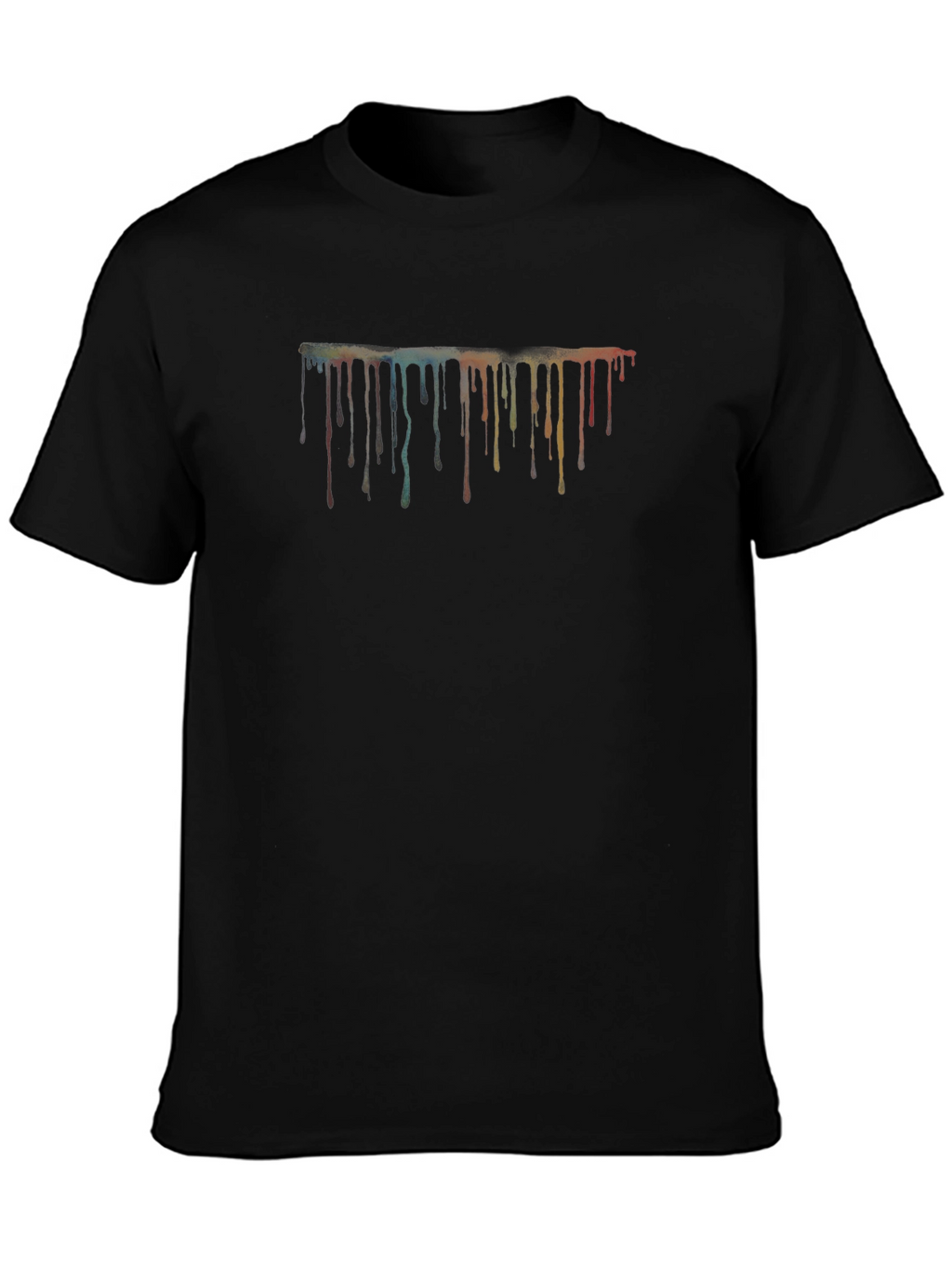 Abstract Paint Drip Graphic T-Shirt