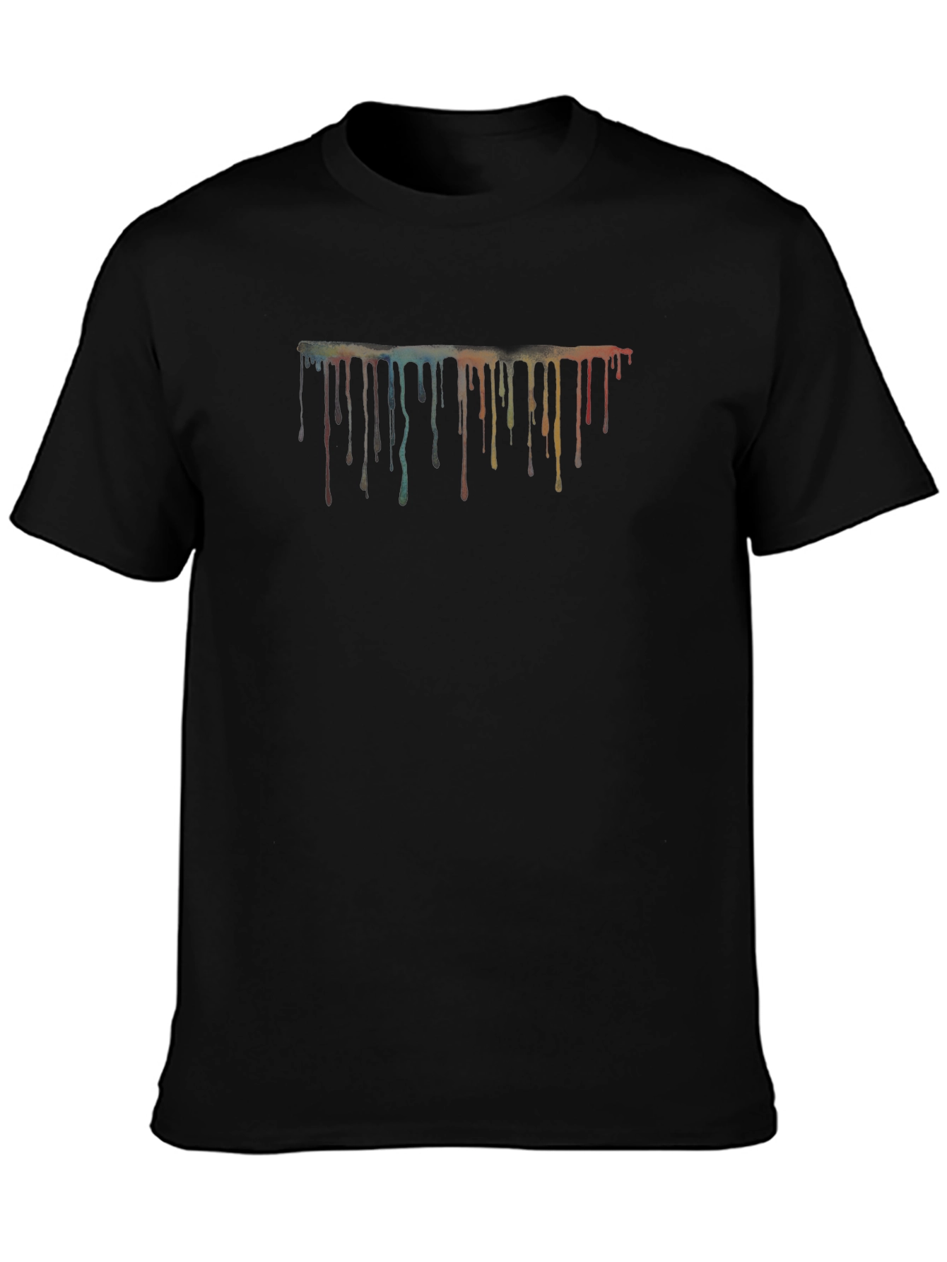 Abstract Paint Drip Graphic T-Shirt