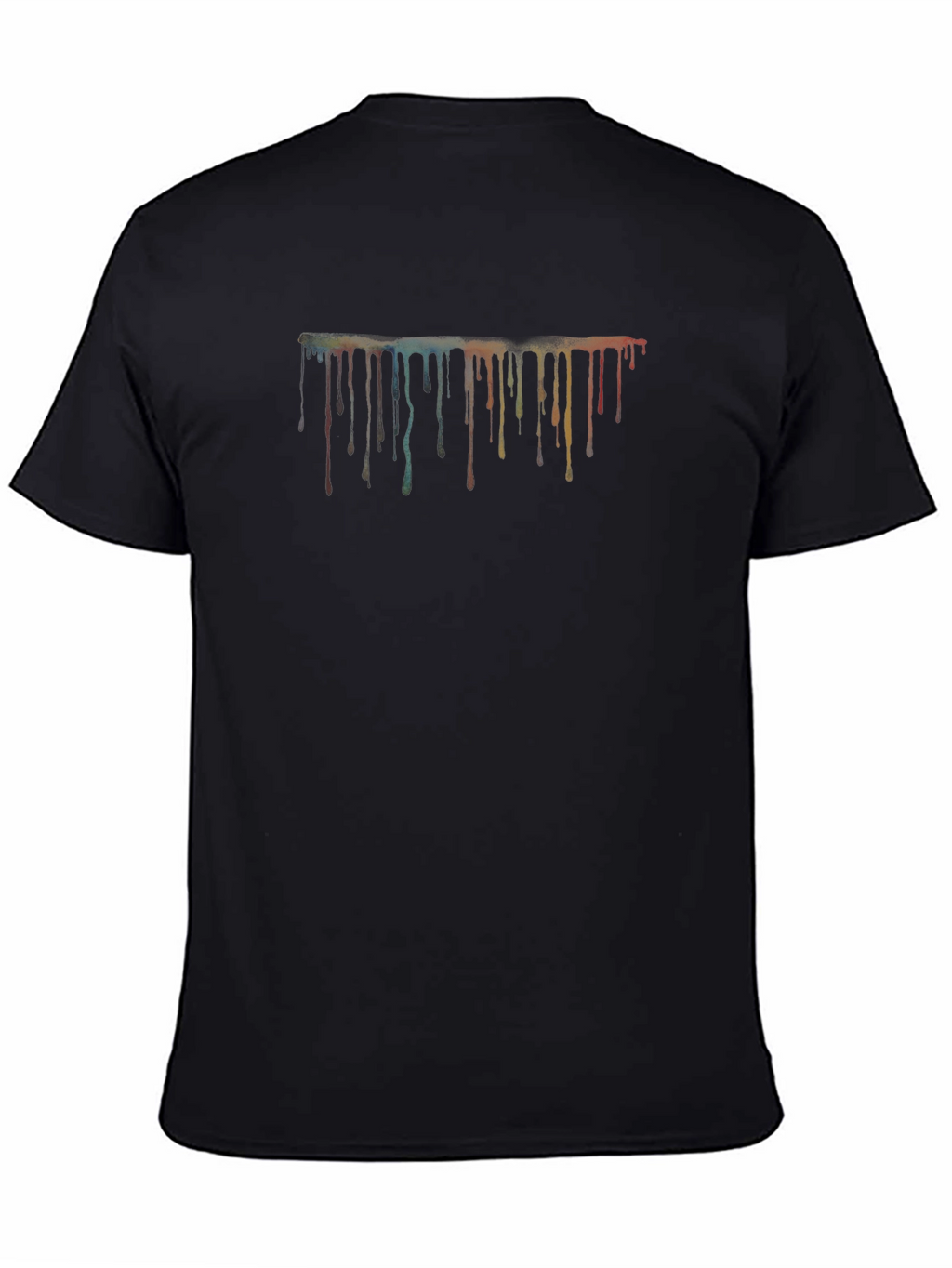 Abstract Paint Drip Graphic T-Shirt