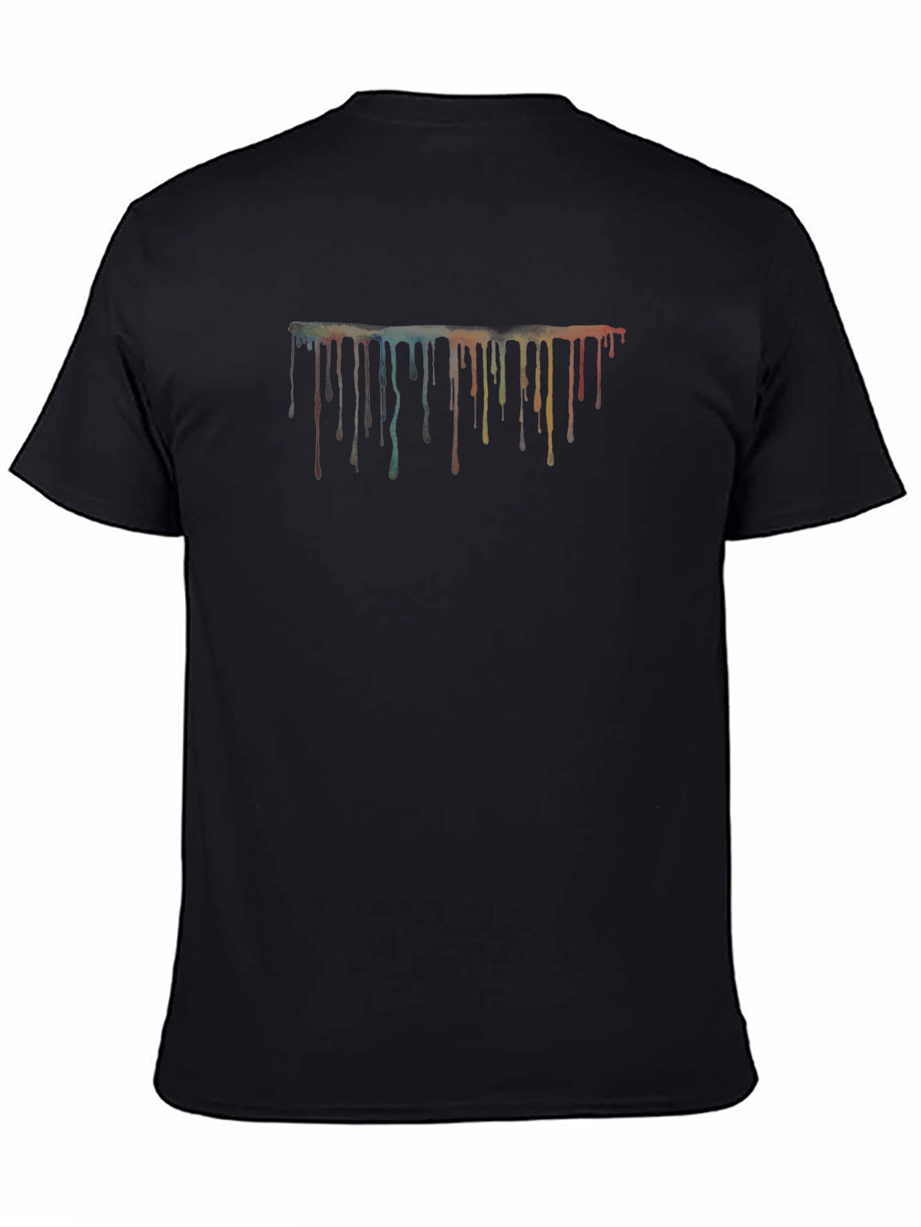 Abstract Paint Drip Graphic T-Shirt
