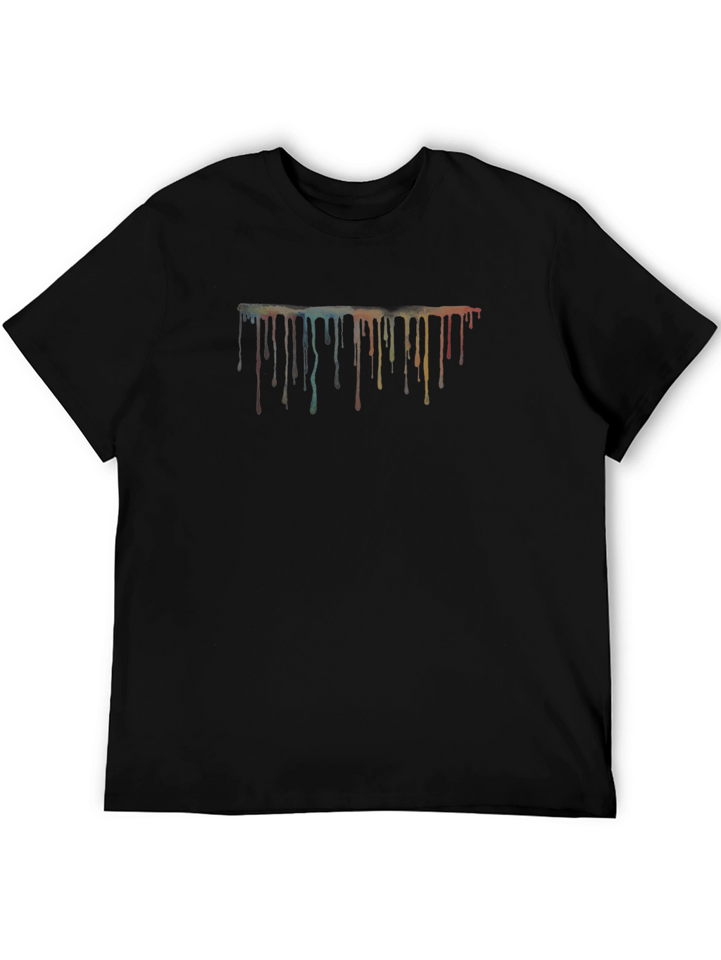 Abstract Paint Drip Graphic T-Shirt