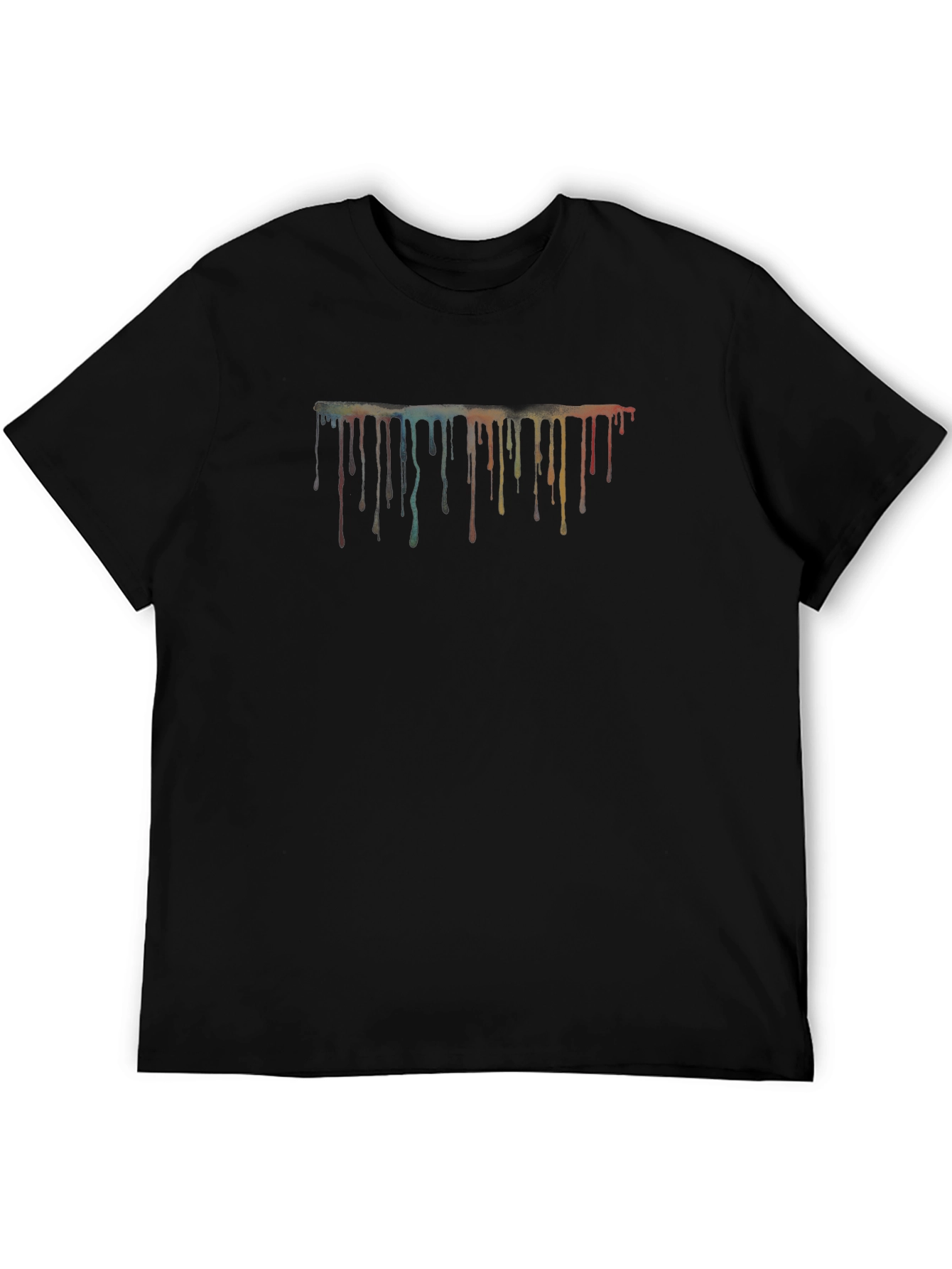Abstract Paint Drip Graphic T-Shirt