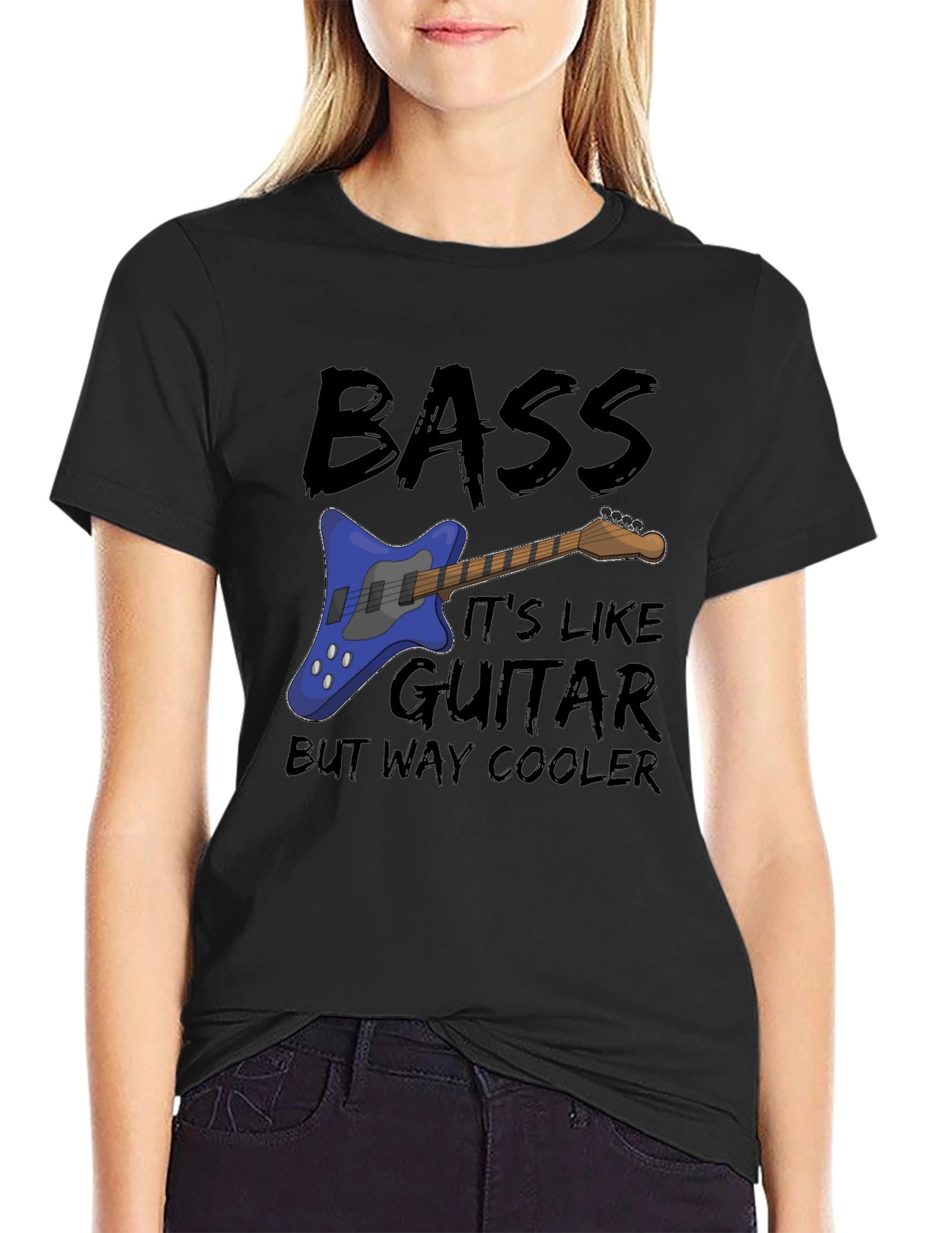 Bass Guitar T-Shirt - Cooler Than Guitar Tee