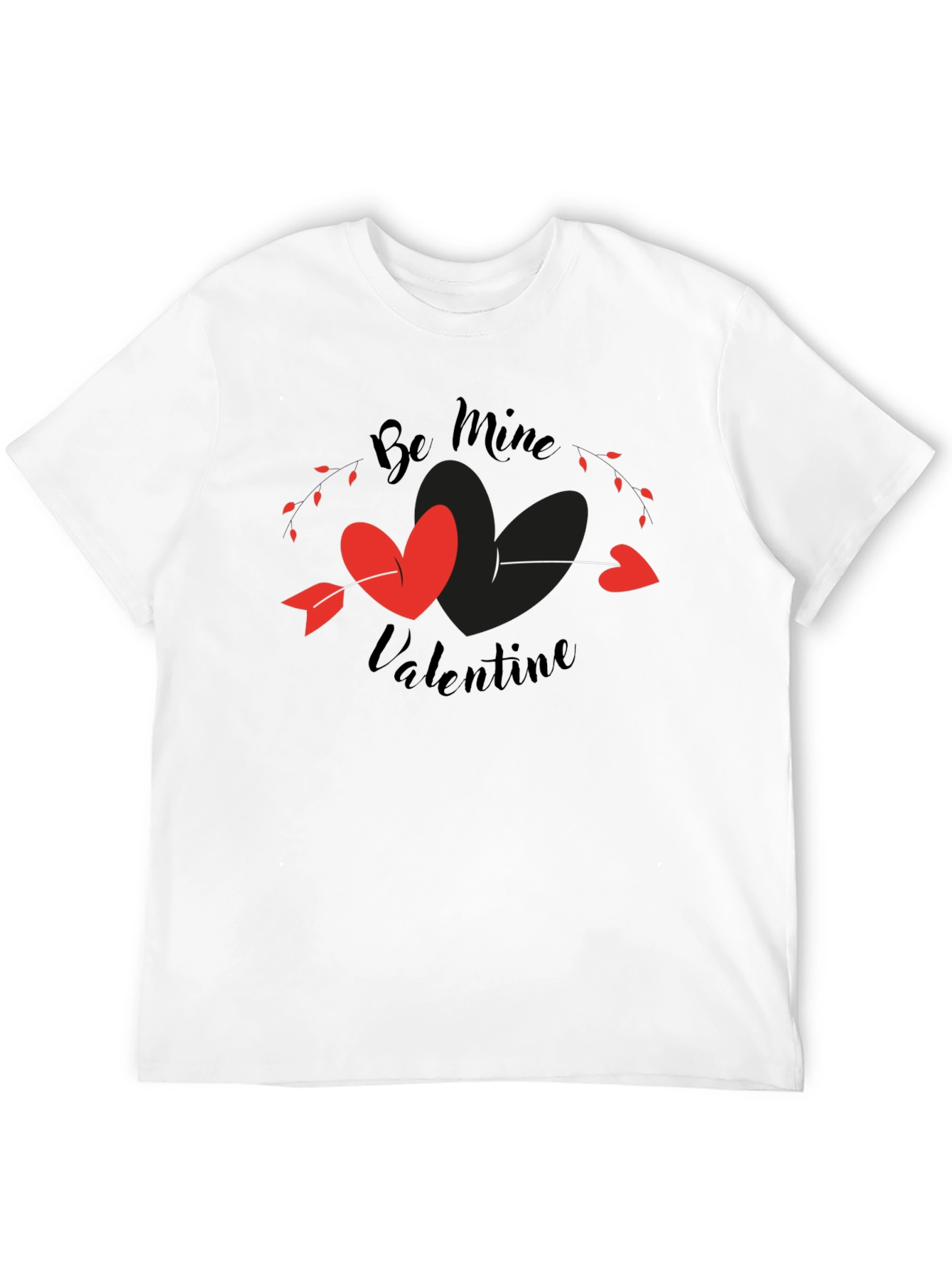 Be Mine Valentine T-Shirt - Heart Arrow Design