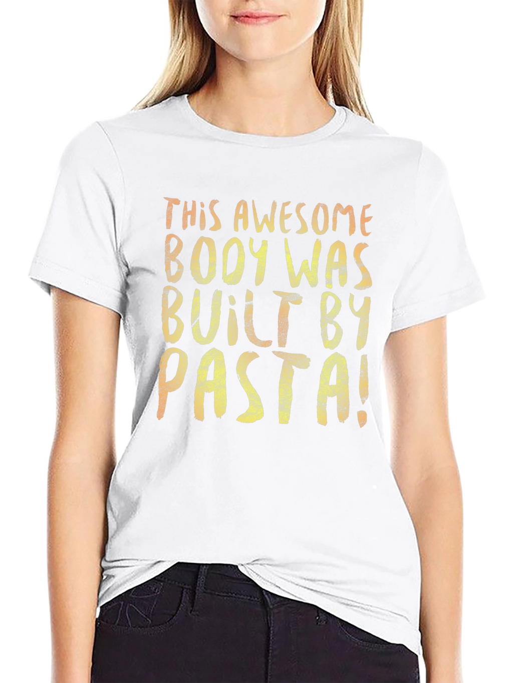 Awesome Body Built By Pasta T-Shirt