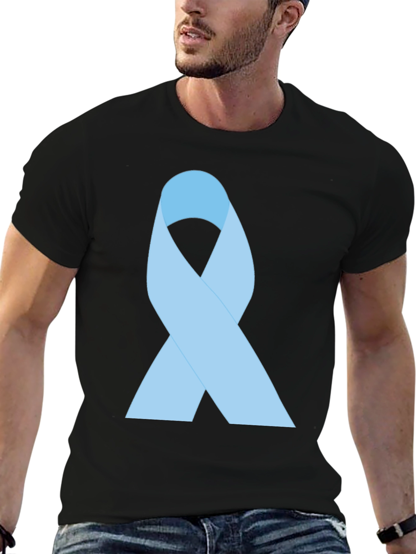 Awareness Ribbon Graphic Tee - Black