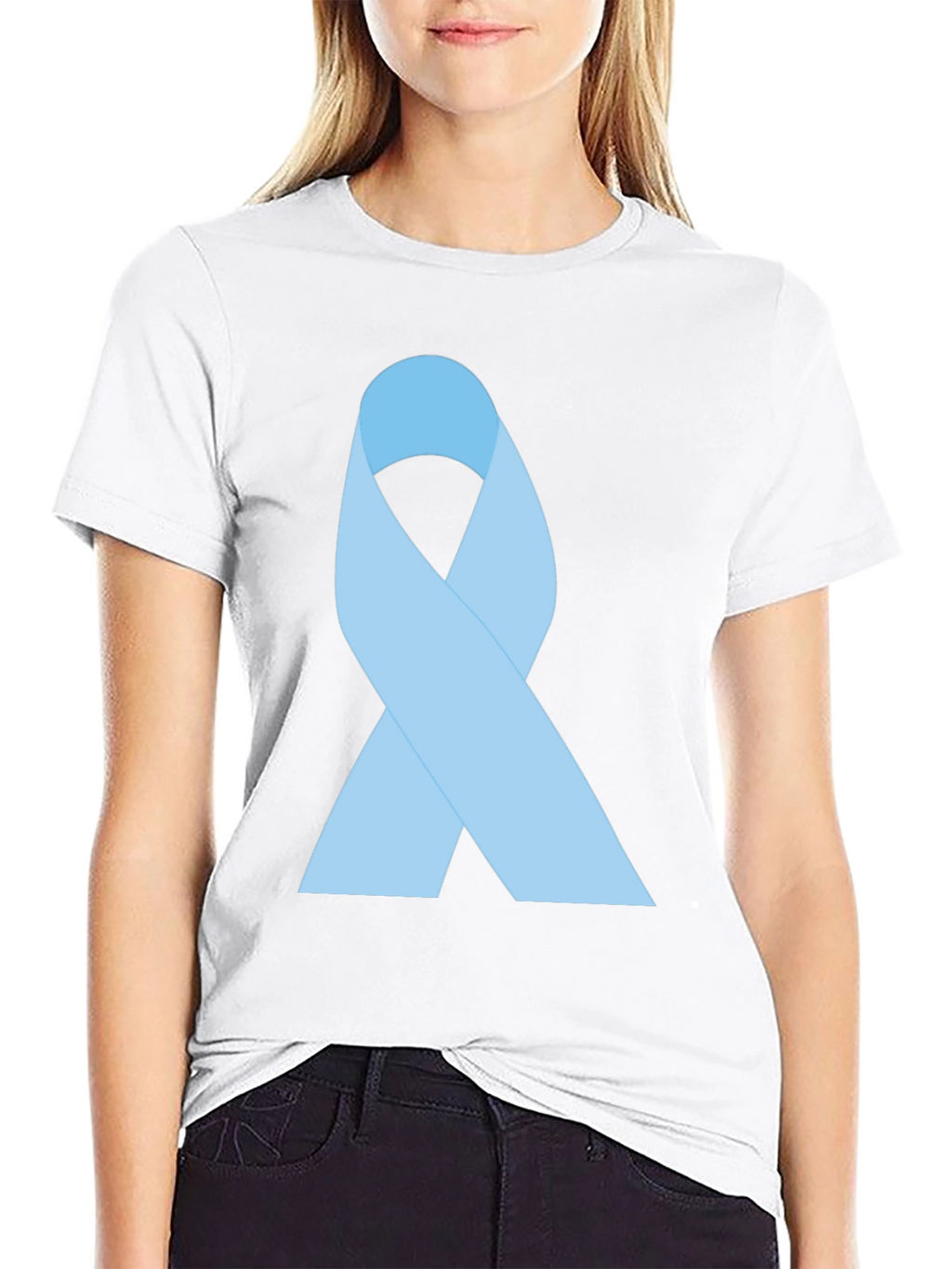 Awareness Ribbon Graphic Tee - Black