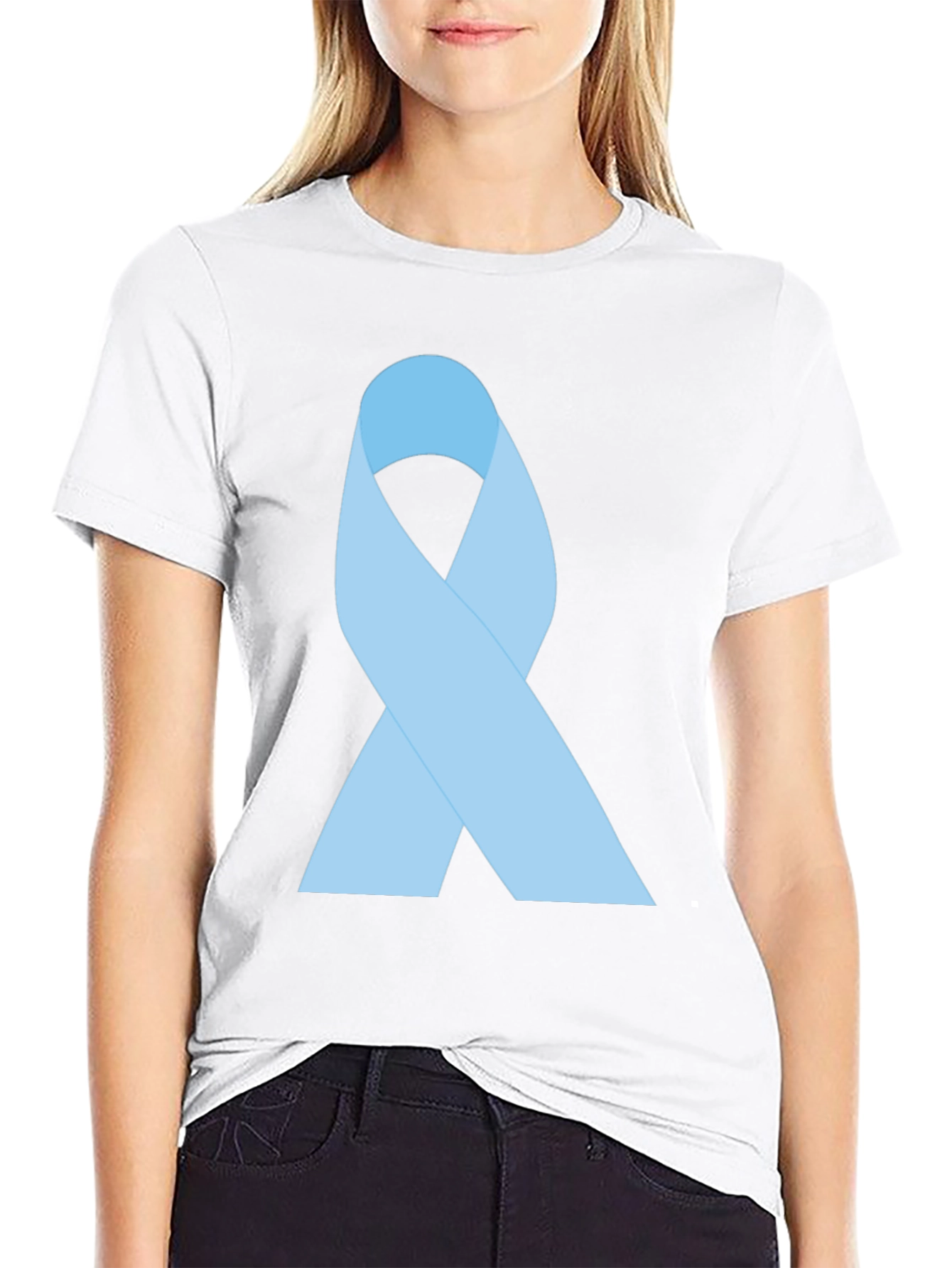 Awareness Ribbon Graphic Tee - Black