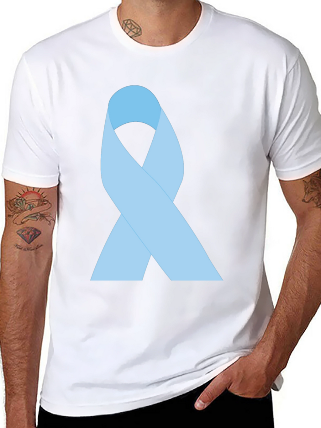 Awareness Ribbon Graphic Tee - Black