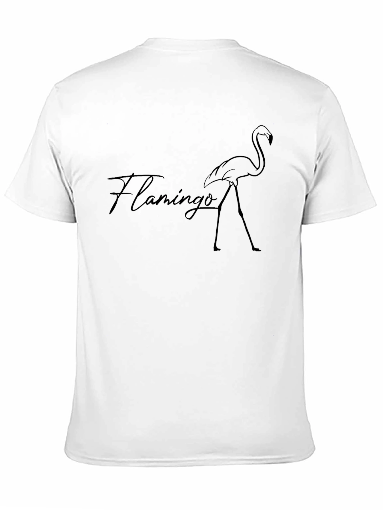 Black Flamingo Graphic Tee - Stylish Mens T-Shirt