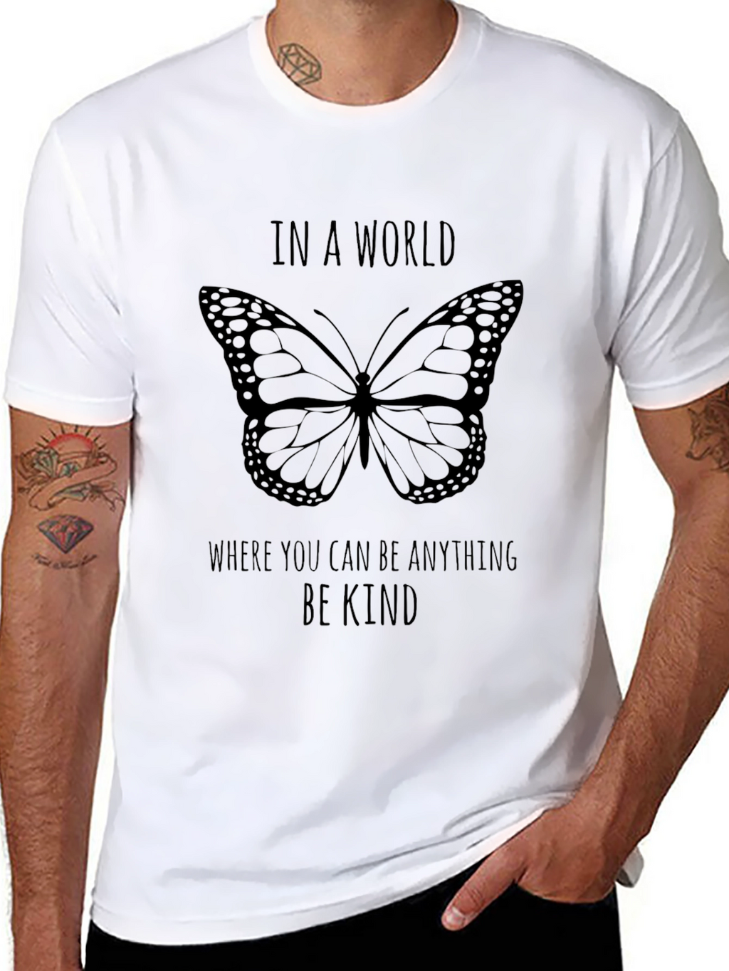 Be Kind Butterfly Graphic Tee