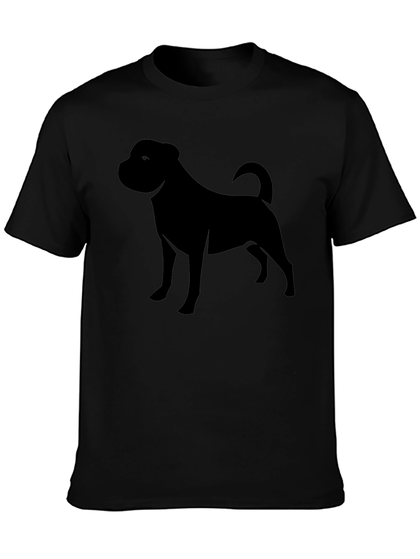 Black Dog Silhouette Graphic Tee