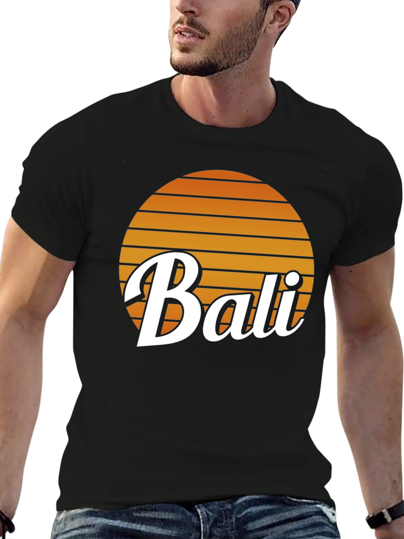 Bali Retro Sunset Graphic Tee