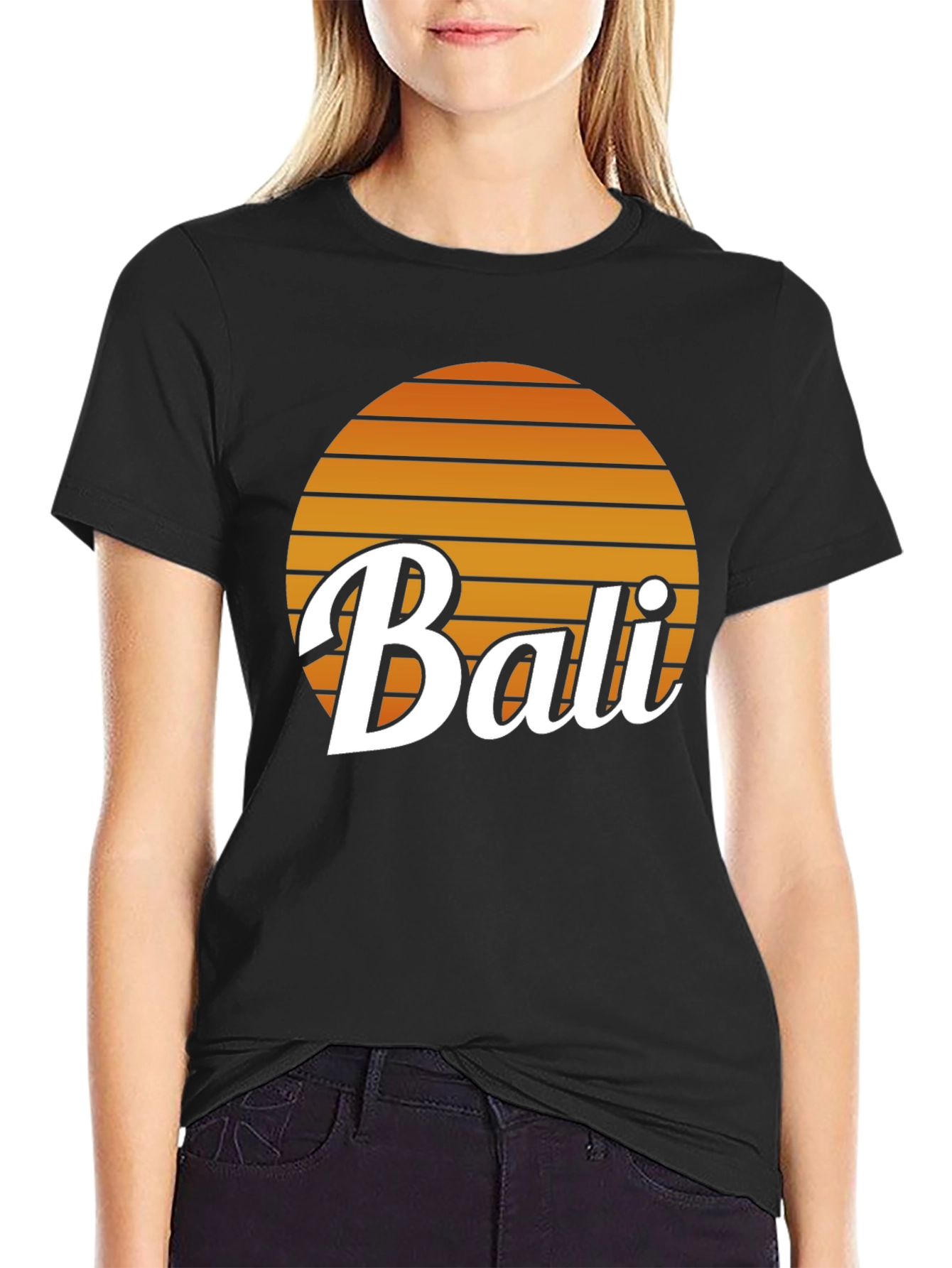 Bali Retro Sunset Graphic Tee