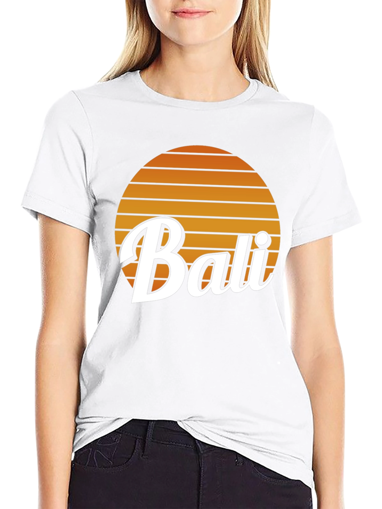 Bali Retro Sunset Graphic Tee