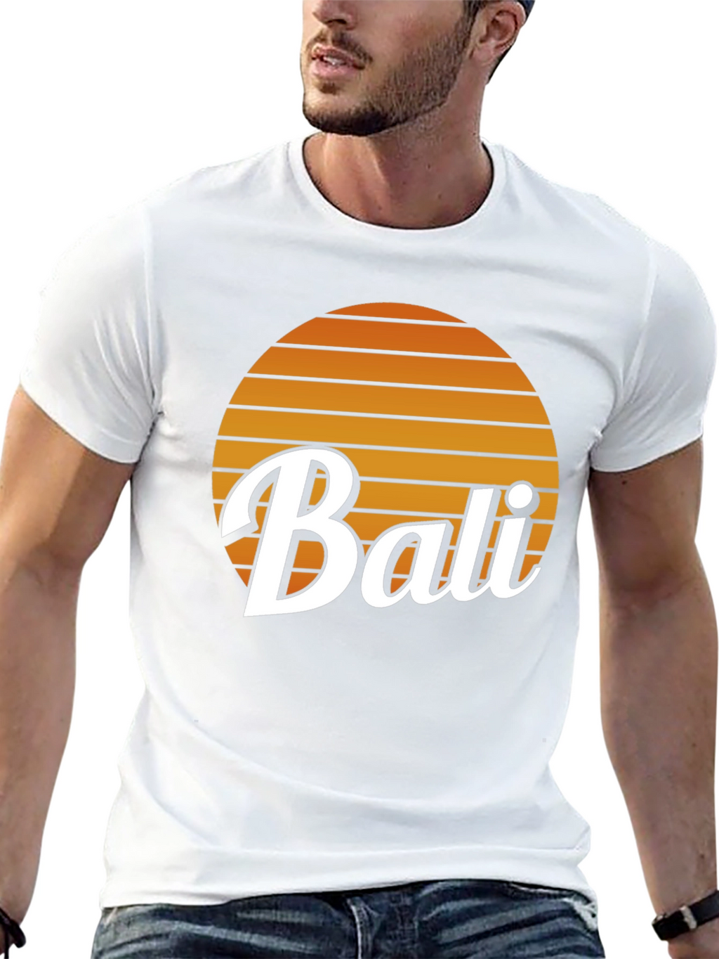 Bali Retro Sunset Graphic Tee