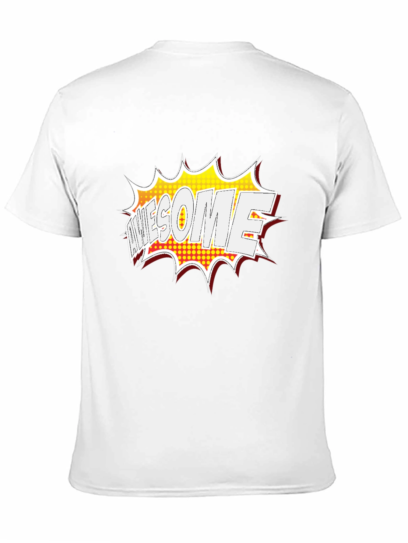 Awesome Comic Style Graphic Print Black T-Shirt