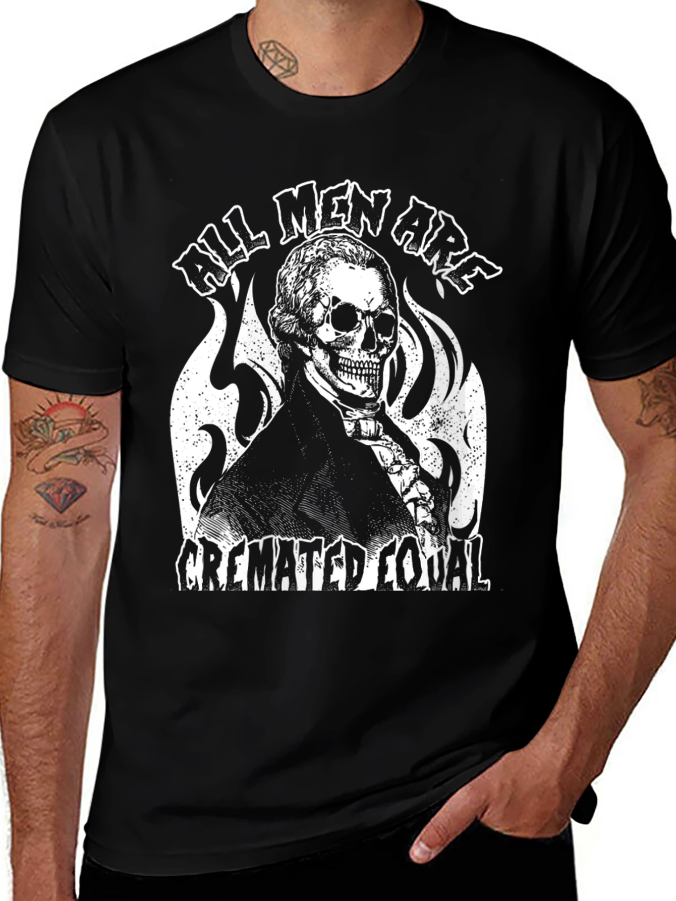 All Men Are Cremated Equal Graphic Tee
