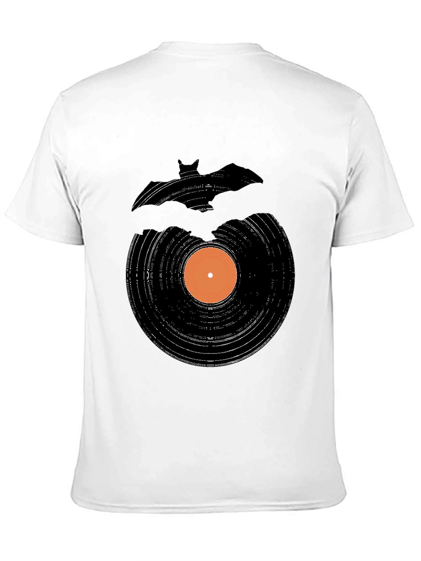 Bat Record Graphic Tee - Black