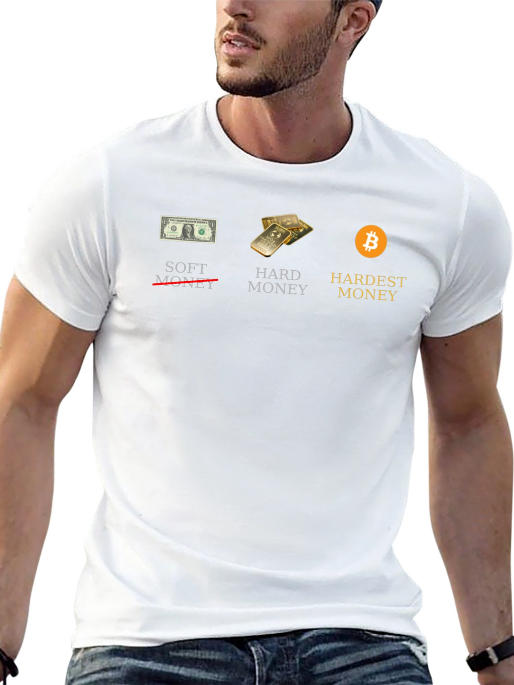Bitcoin Hardest Money Graphic Tee