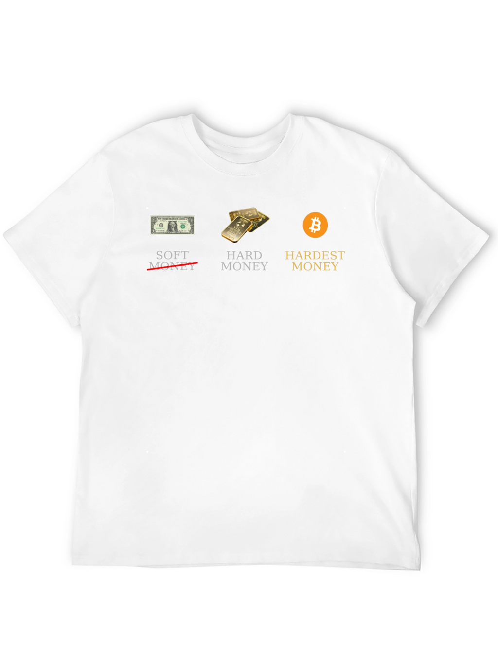 Bitcoin Hardest Money Graphic Tee