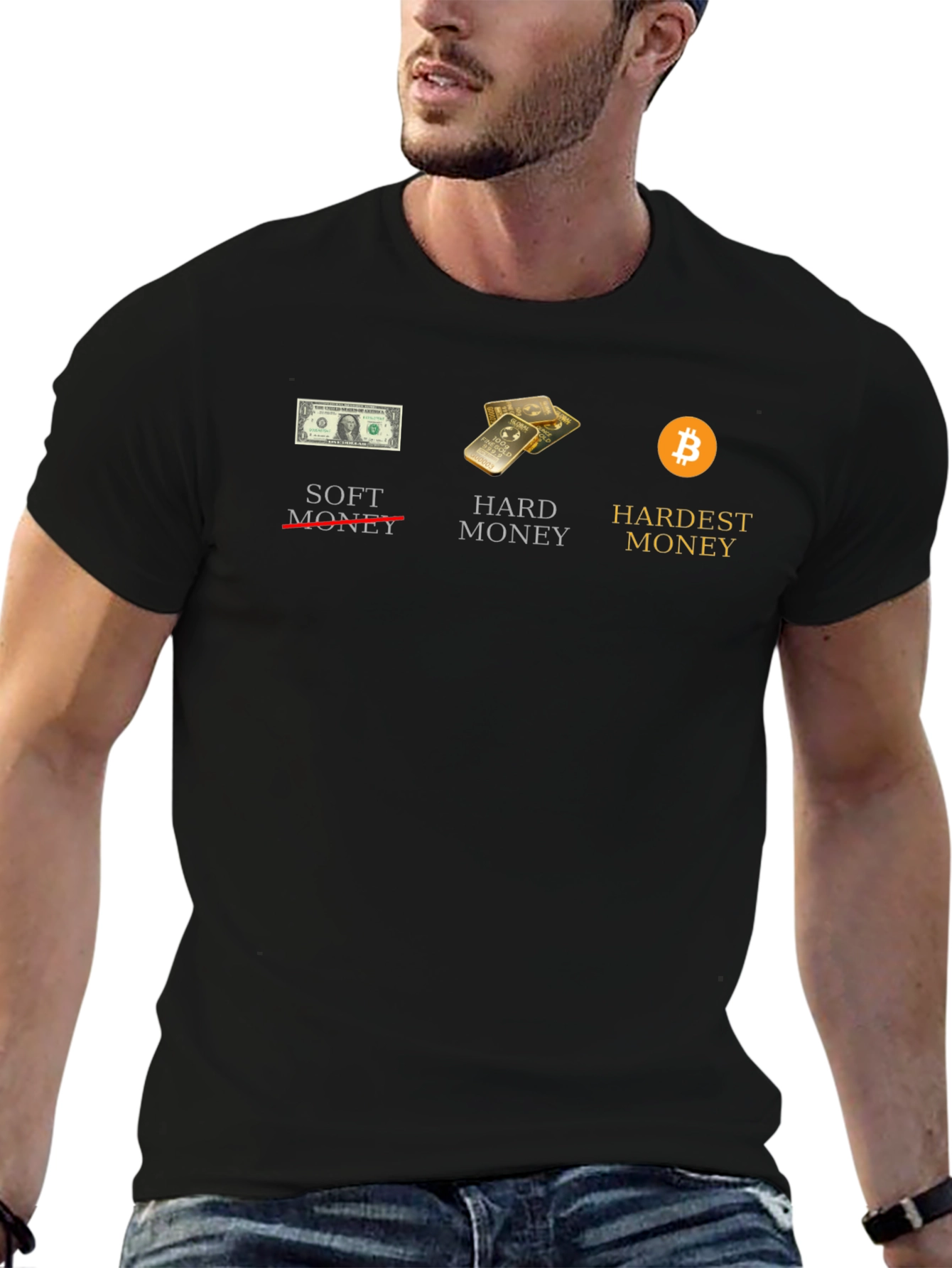 Bitcoin Hardest Money Graphic Tee