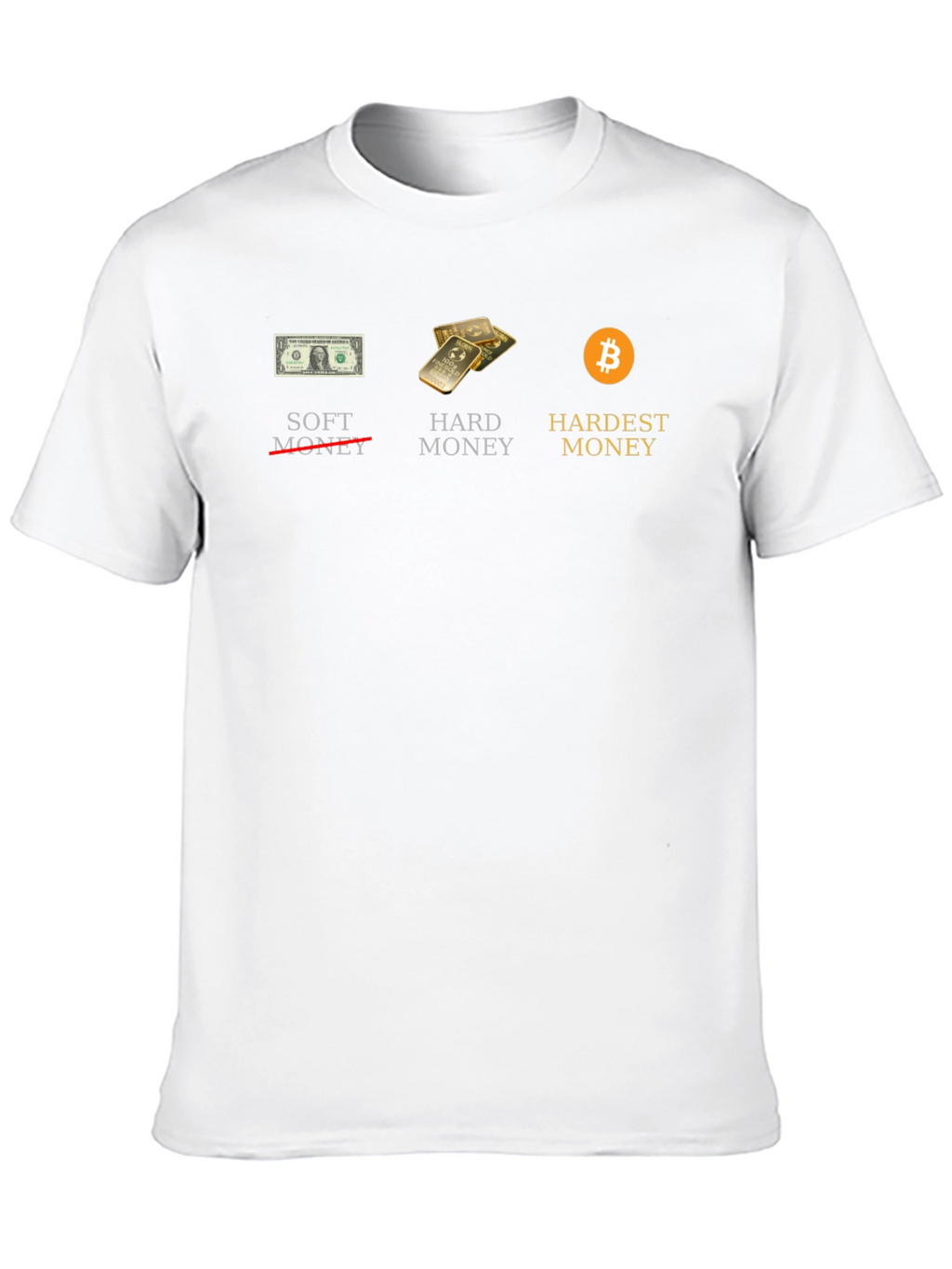 Bitcoin Hardest Money Graphic Tee