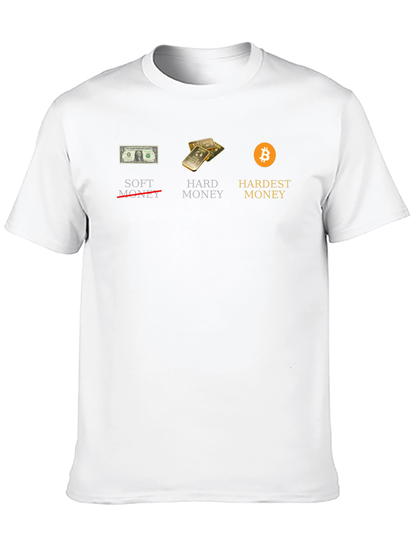 Bitcoin Hardest Money Graphic Tee