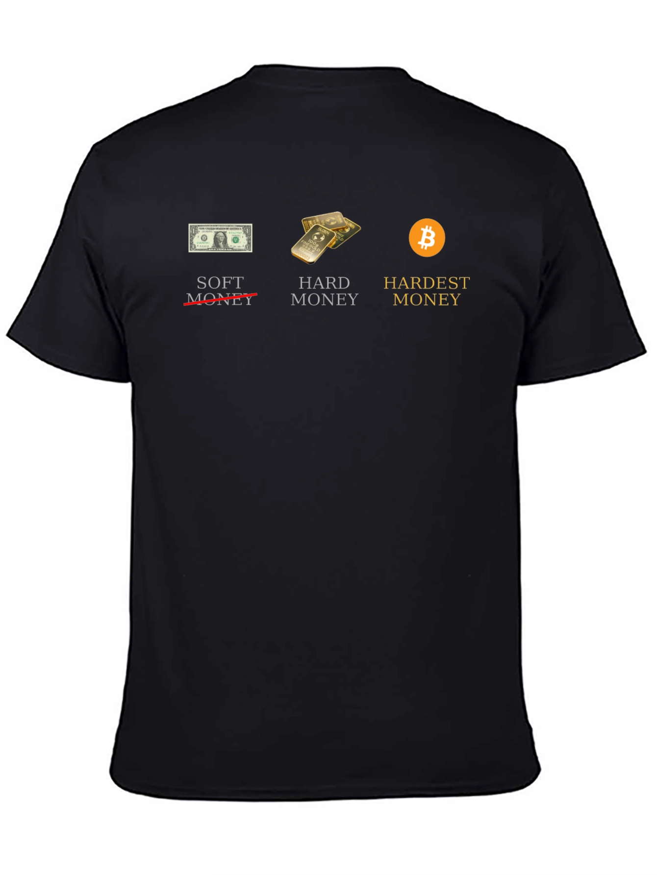 Bitcoin Hardest Money Graphic Tee