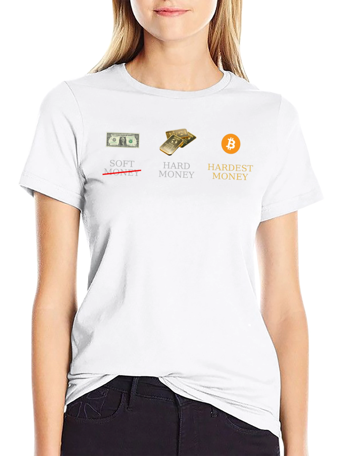 Bitcoin Hardest Money Graphic Tee
