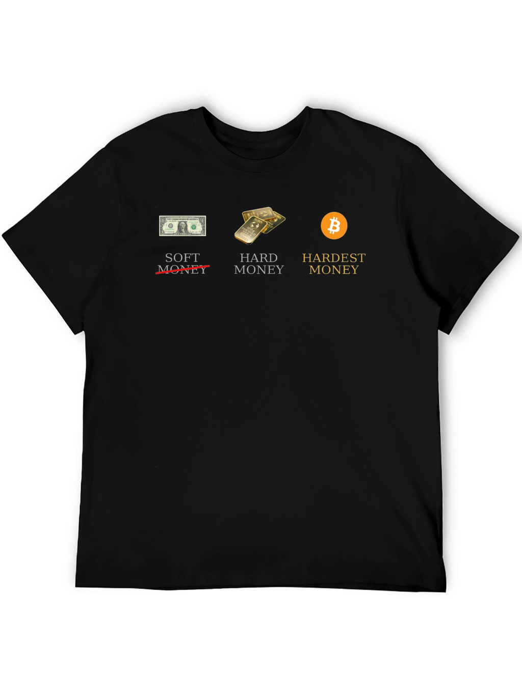 Bitcoin Hardest Money Graphic Tee