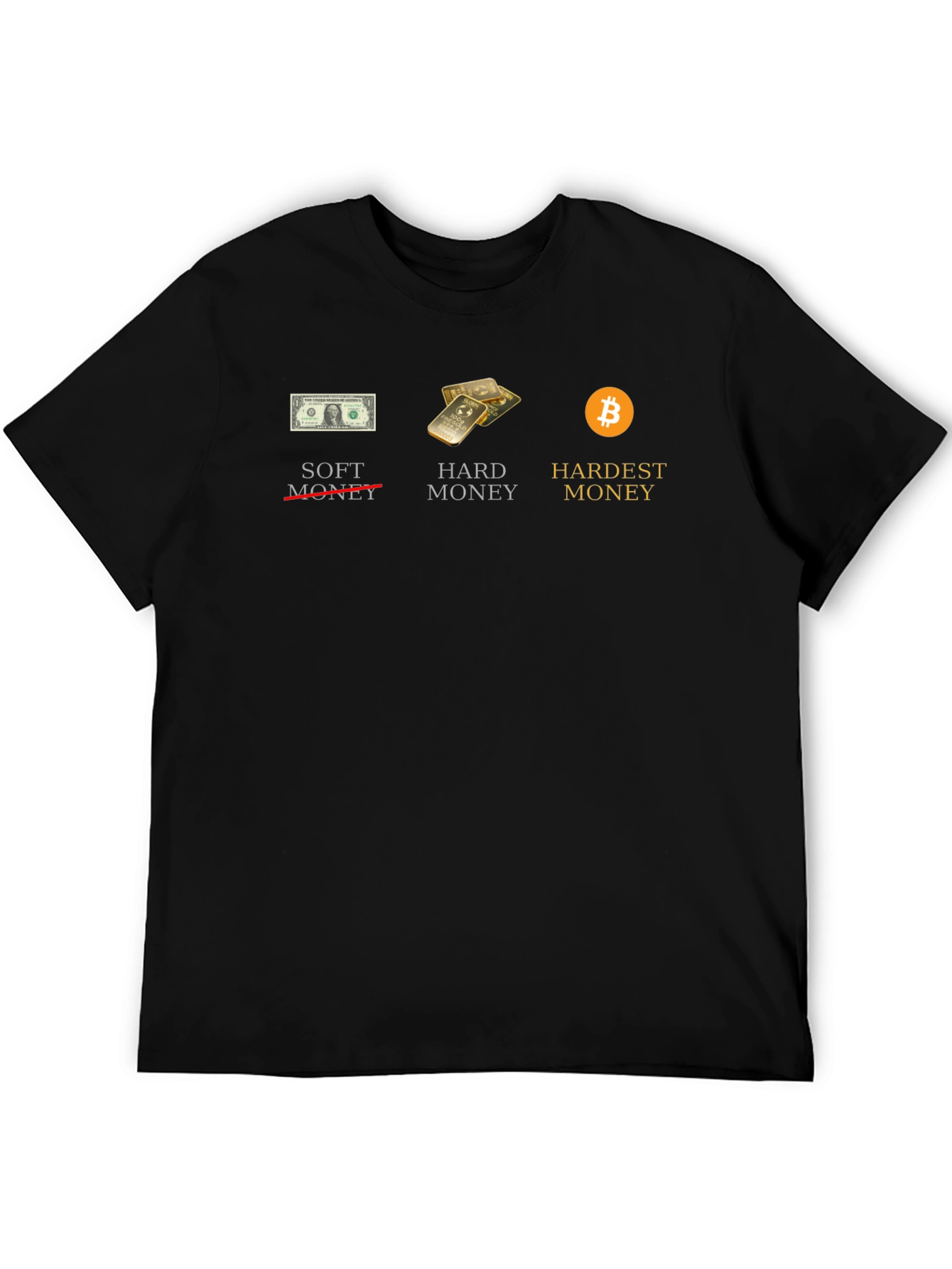 Bitcoin Hardest Money Graphic Tee