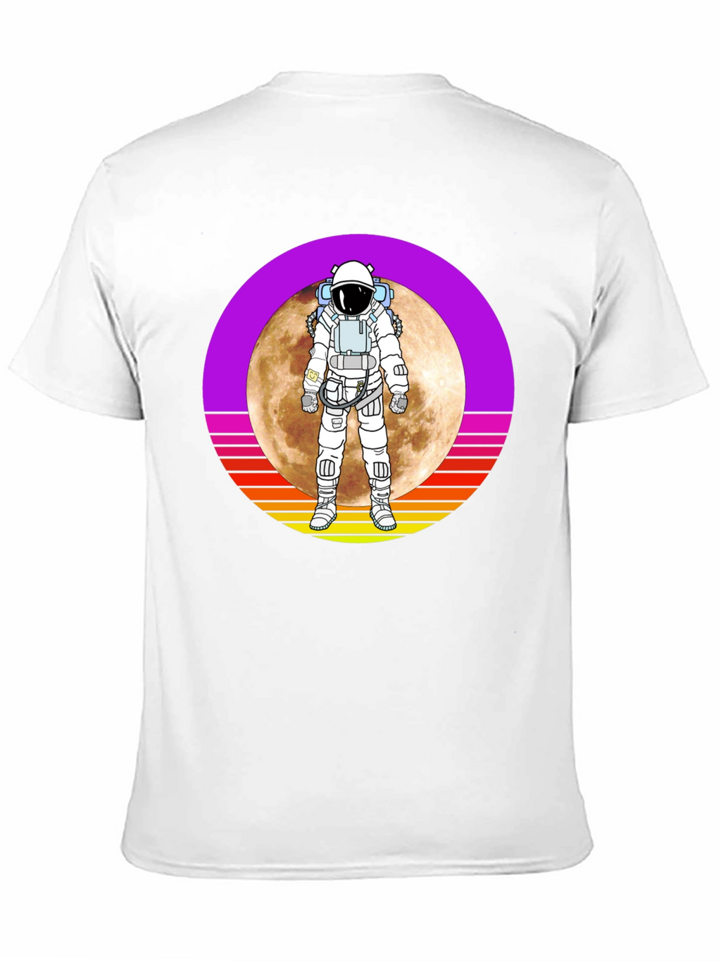 Astronaut Moon Retro Graphic T-Shirt
