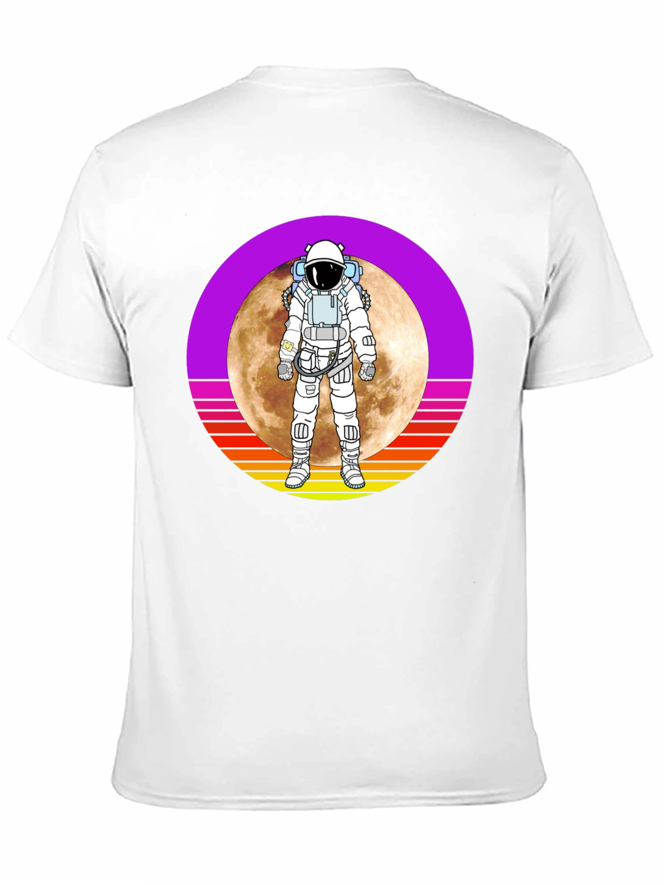 Astronaut Moon Retro Graphic T-Shirt