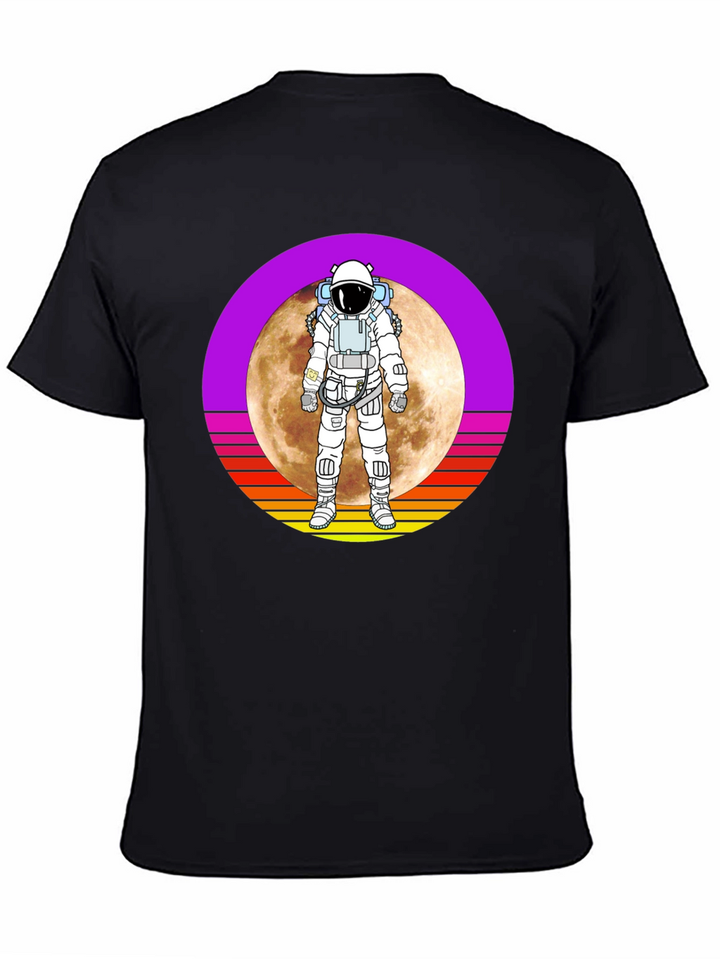 Astronaut Moon Retro Graphic T-Shirt