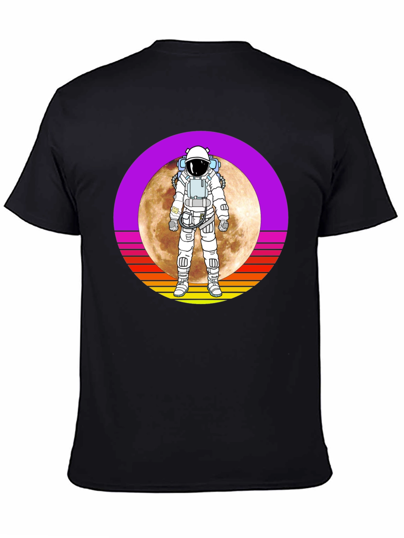 Astronaut Moon Retro Graphic T-Shirt