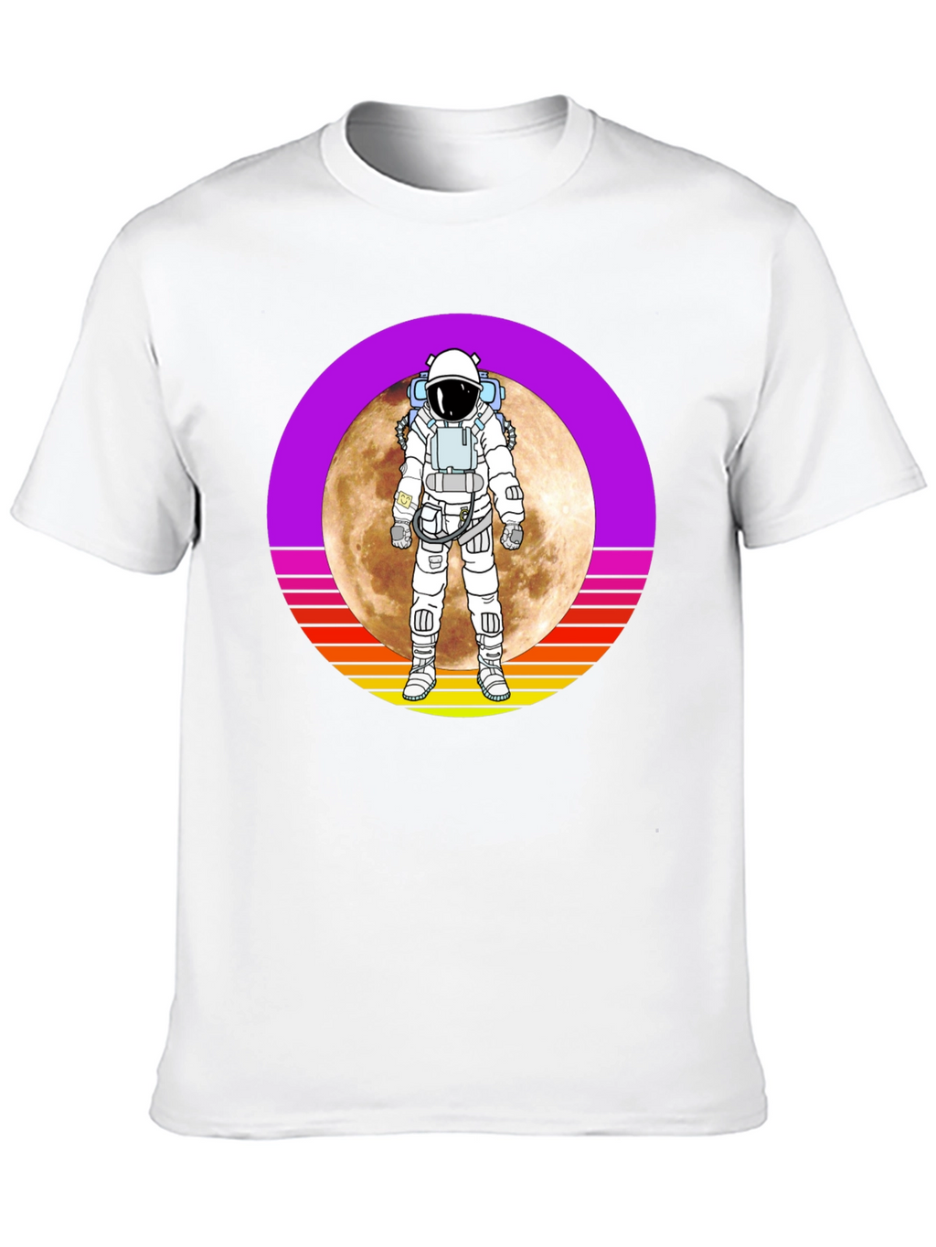 Astronaut Moon Retro Graphic T-Shirt