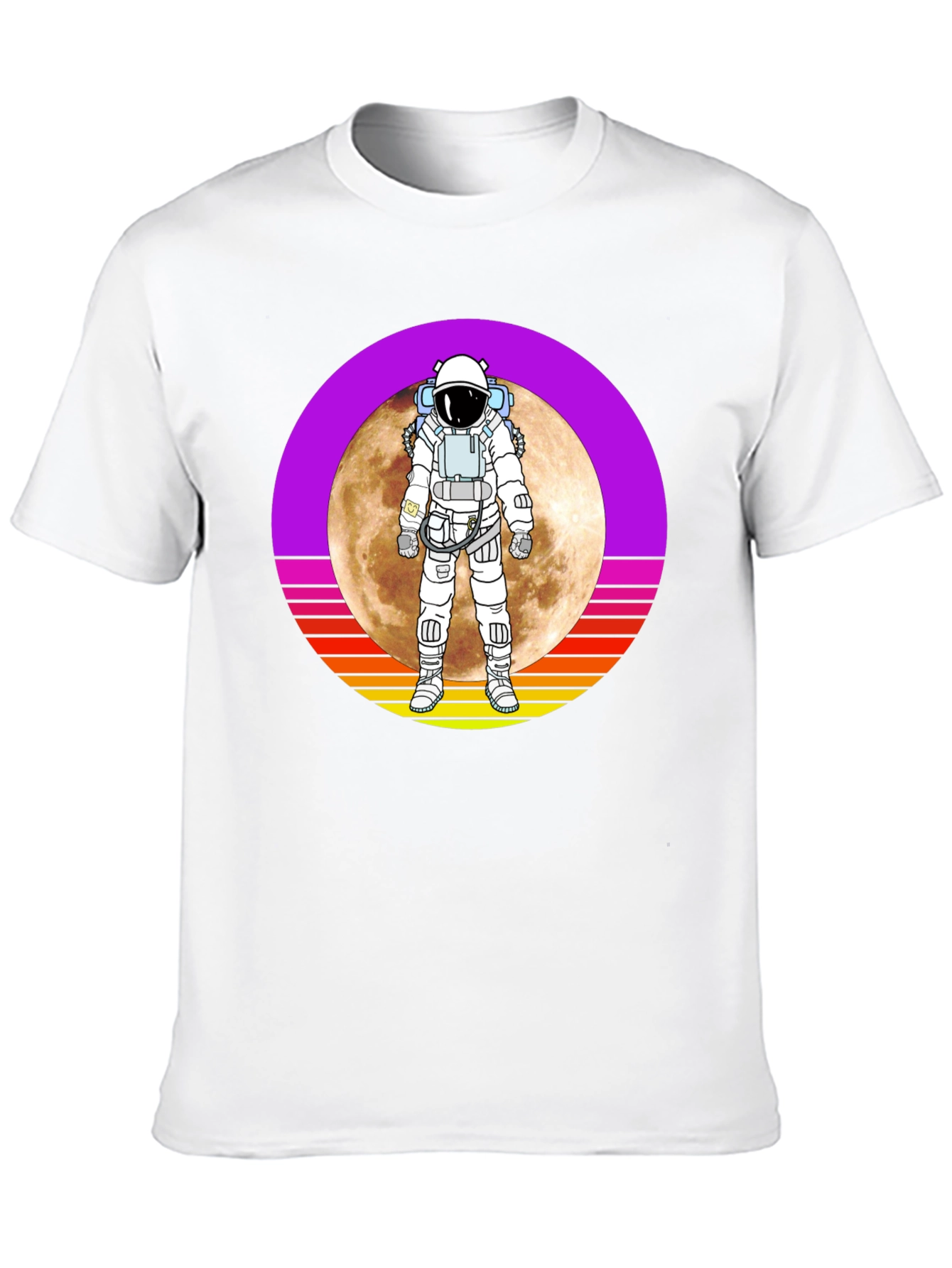 Astronaut Moon Retro Graphic T-Shirt